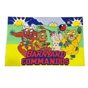Barnyard Commandos Animated Patch With Colorful Cartoon Graphics 6"x4" Vintage 1